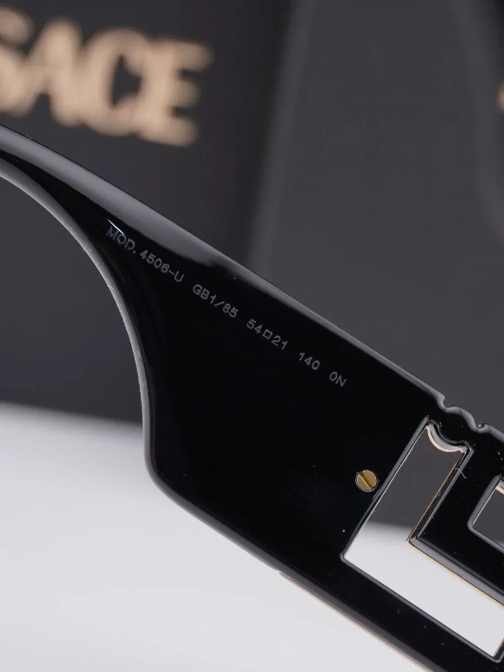 Versace VE4506U GB1/85 Rectangle Sunglasses – Black / Yellow